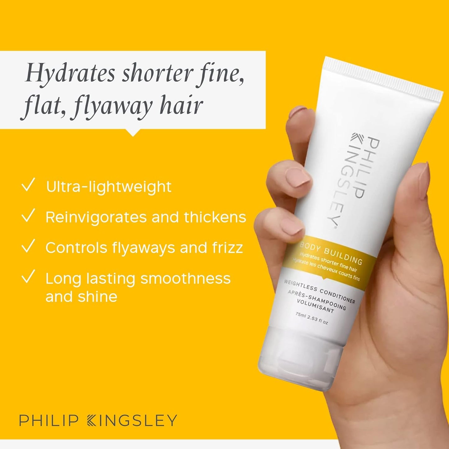 Philip Kingsley Body-Building Shampoo & Conditioner Set - Volumizing Hair Care for Fine, Limp Hair | Adds Volume & Shine
