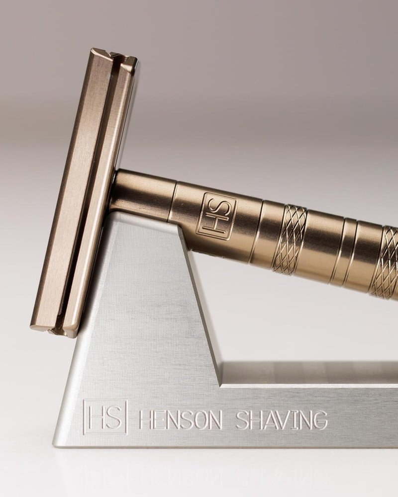 Henson Razor Stand - Durable Aluminum Safety Razor Holder for Men & Women | Fits Henson AL13, AL13-M, Ti22
