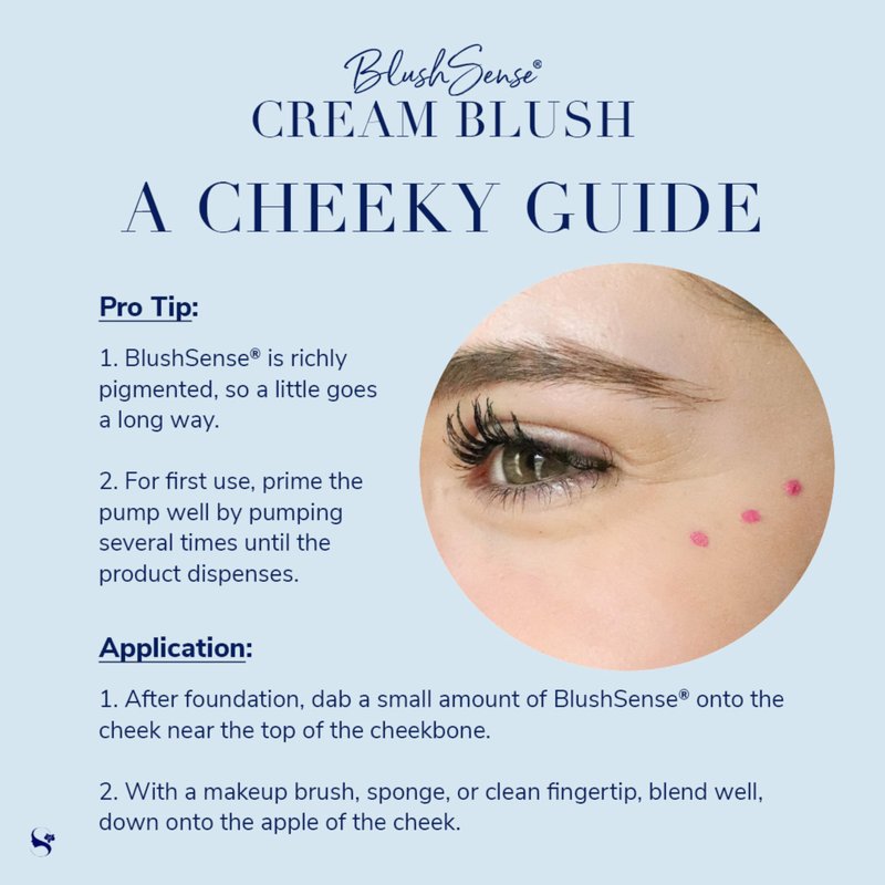 SeneGence BlushSense Cream Blush, Pouty Pink, 0.25 Oz, Blendable Hydrating Formula with SenePlex+ for Anti-Aging Benefits, Enriched with Vitamins B & E