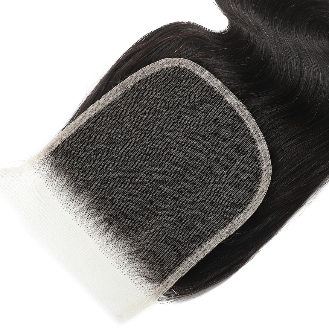 5x5 Transparent HD Lace Closure Body Wave Human Hair Closure Invisible 12A Brazilian Virgin Human Hair Free Part 5x5 100% Real Human Hair Pre Plucked Closure Natural Black 16 Inch