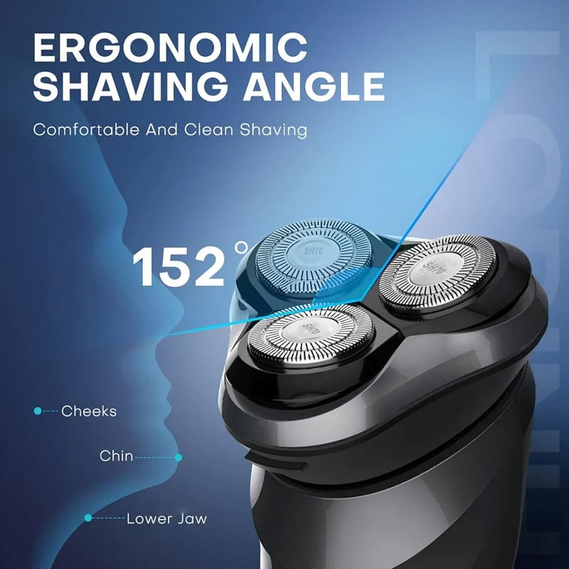 Philips Norelco SH70/71 Replacement Heads - Upgraded Double Blades for Series 7000 | Precision Cutting Performance