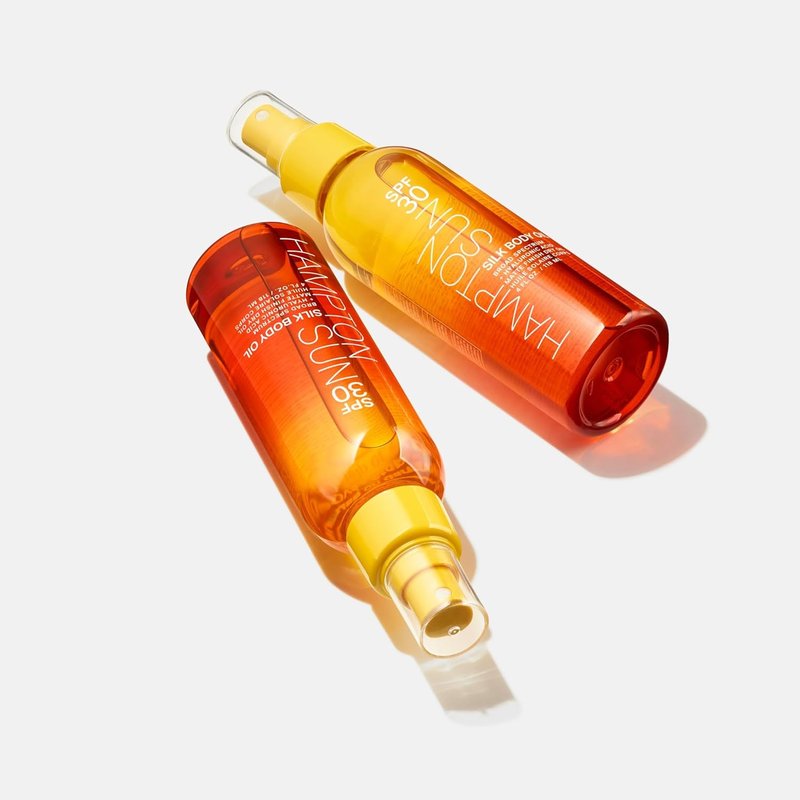 Hampton Sun SPF 30 Silk Body Oil - Weightless Sunscreen with Anti-Aging Hydration | Non-Greasy Matte Finish, 4 oz