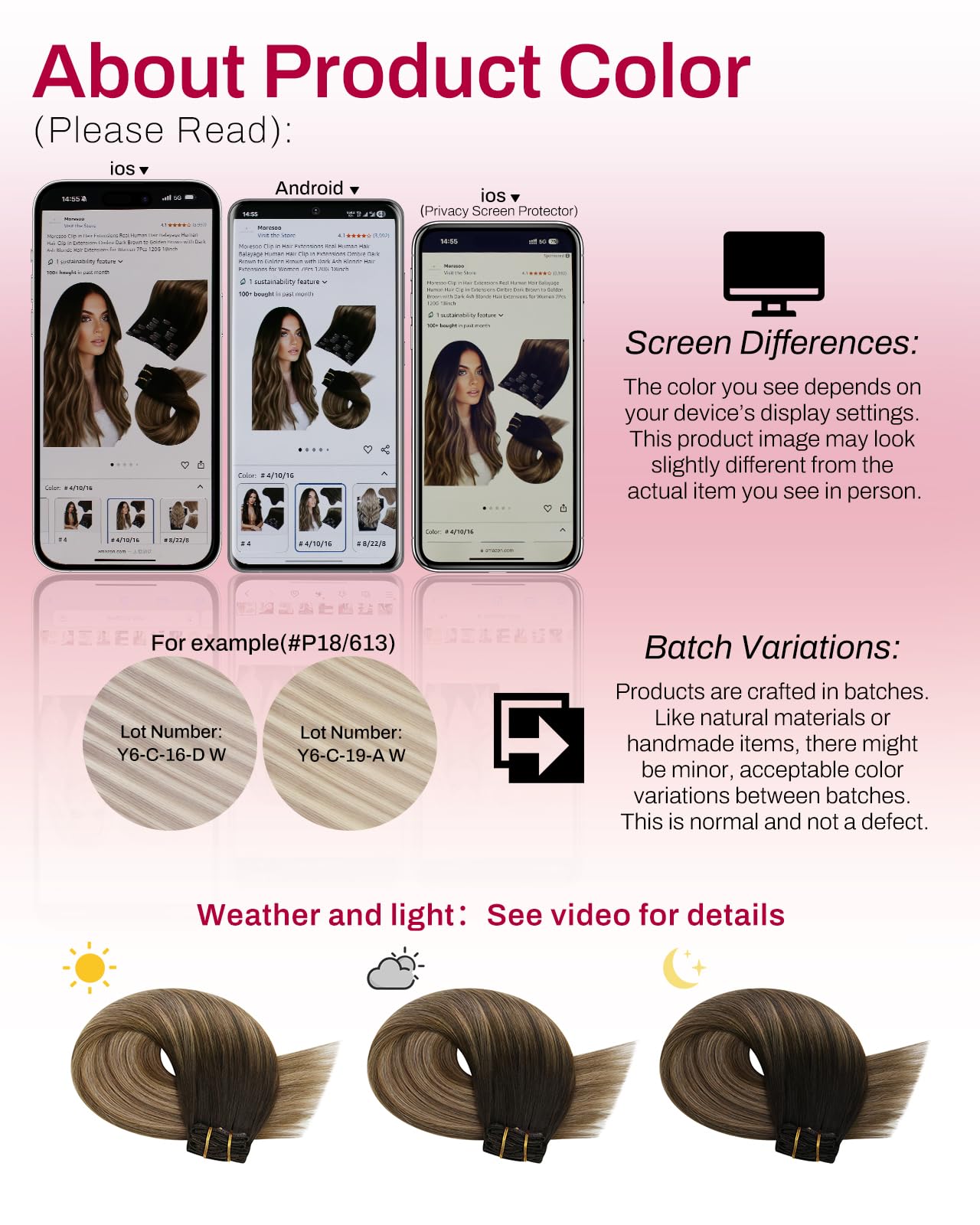 Moresoo Clip in Hair Extensions Real Human Hair Balayage Human Hair Clip in Extensions Ombre Dark Brown to Golden Brown With Blonde Hair Extensions Clip ins 12inch 80g 5pcs