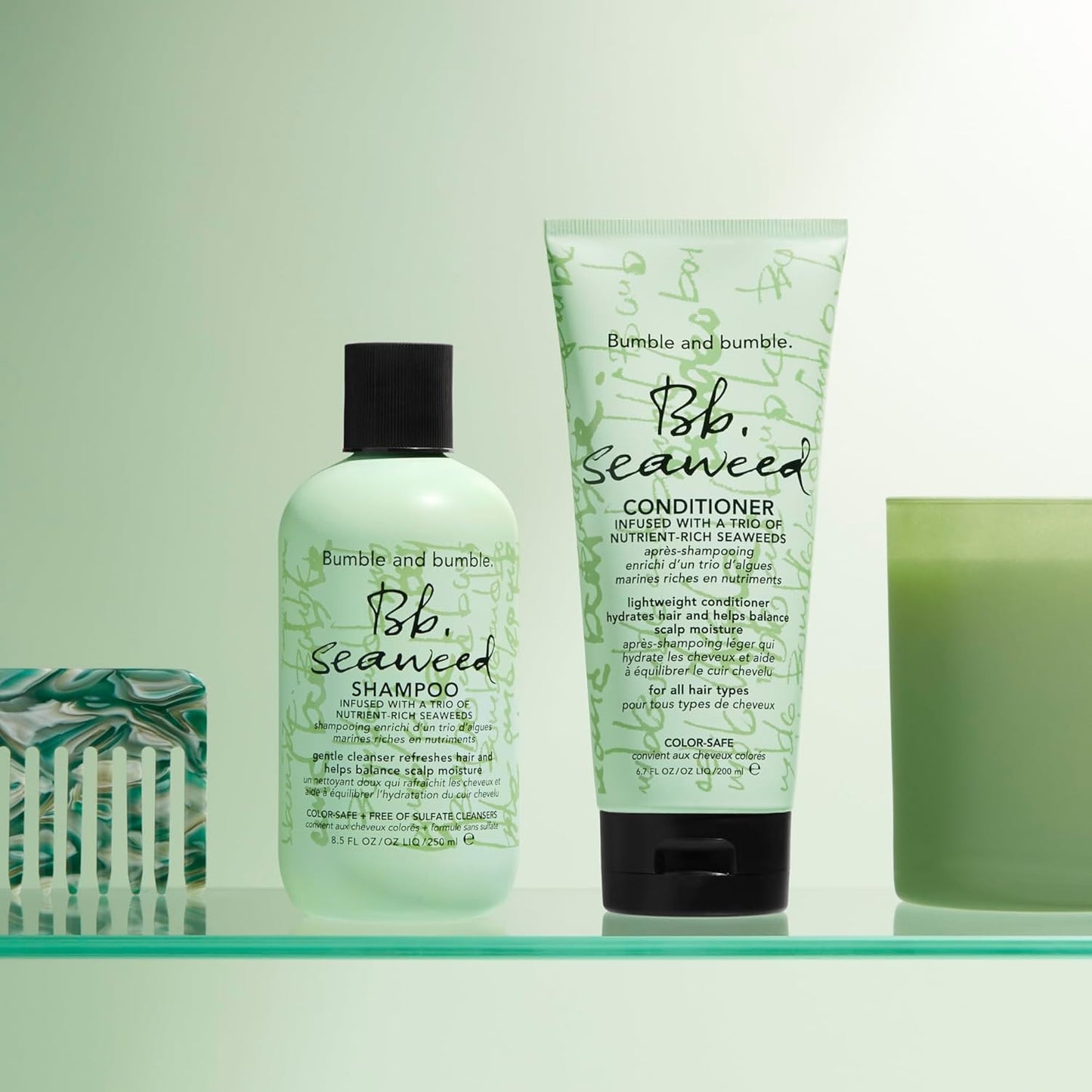 Bumble and Bumble Seaweed Hydrating Conditioner - Lightweight Moisture & Frizz Control | For Fine to Medium Hair Types