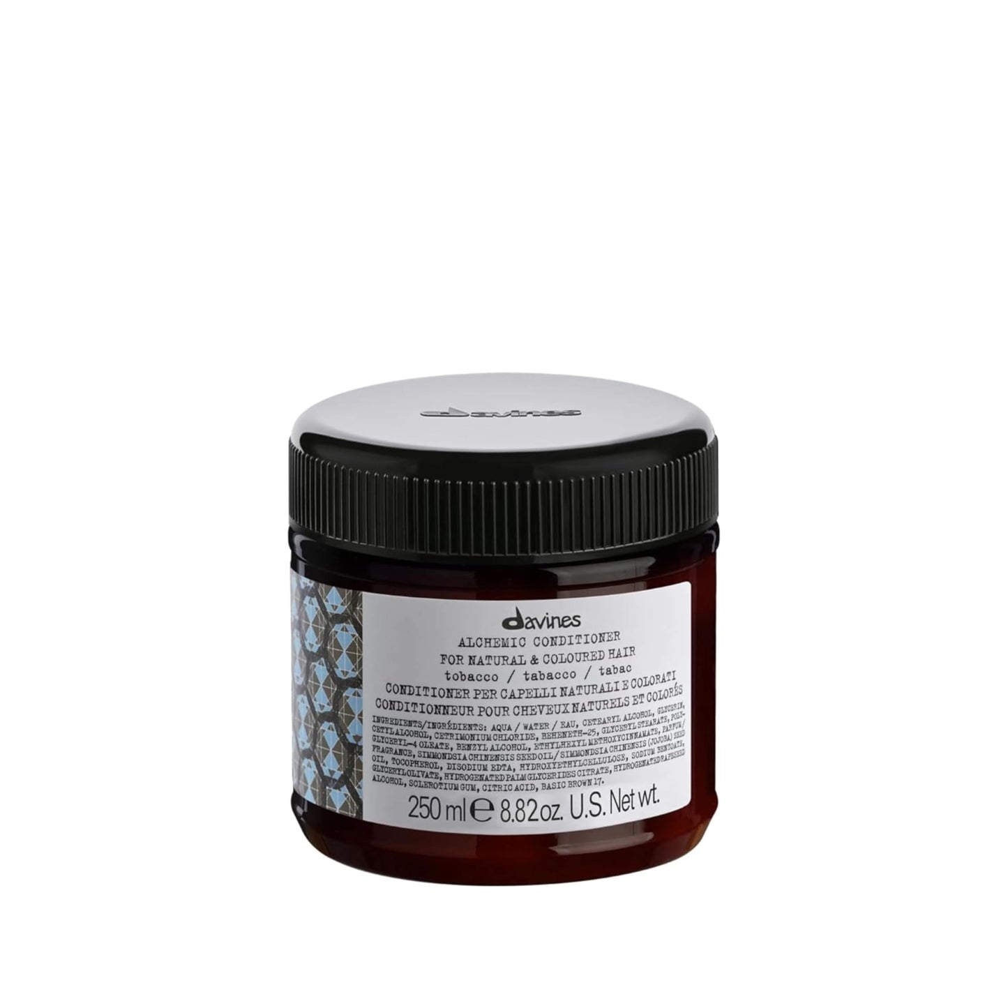 Davines Alchemic Conditioner Tobacco, Color Depositing Cream for Light Brown & Medium Brunette Hair - Intensifies & Hydrates Brown Tones with Jojoba Oil, 8.45 Fl Oz