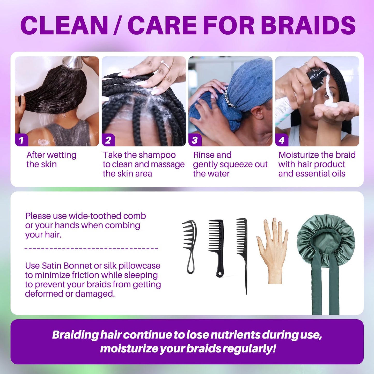 Human Braiding Hair for Boho Braids, Deep Wave Bulk Boho Braids Human Hair for Knotless Curly Bohemian Water Wave Braiding 110g 16 Inch Chocolate Brown (3 No Weft Bundles/Pack)