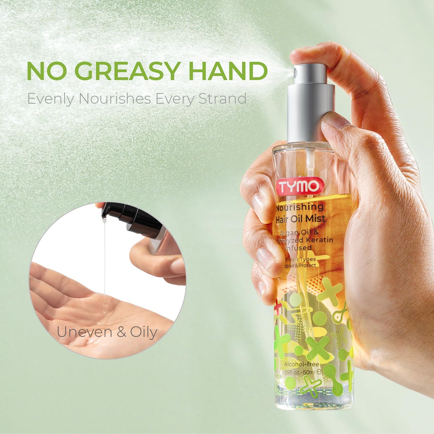 TYMO Heat Protectant Spray Hair Oil Spray
