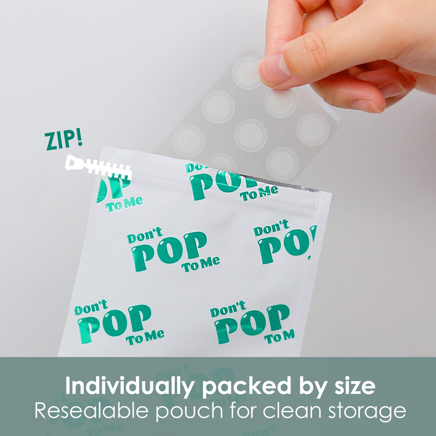 SoloVegan 55Count Don't Pop to Me Blemish Patch, Invisible Spot Cover, Hydrocolloid Acne Patch, Treatment for Breakouts, Absorbs Zits & Blemish, Korean Skin Care (165pcs (3PK))