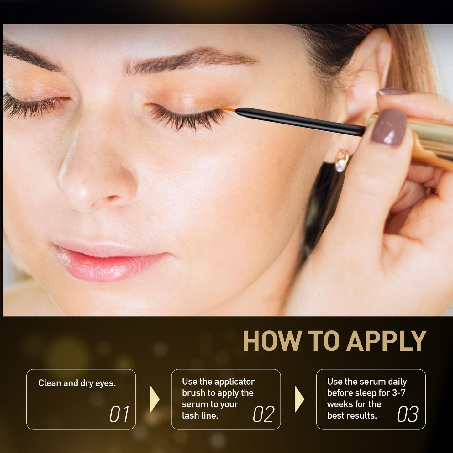 Eye Lash Serum for Eyelash -Rapid Growth Advanced Eye Lash Serum With Irritation-Free Formulate for Natural Lashes and Eyebrows