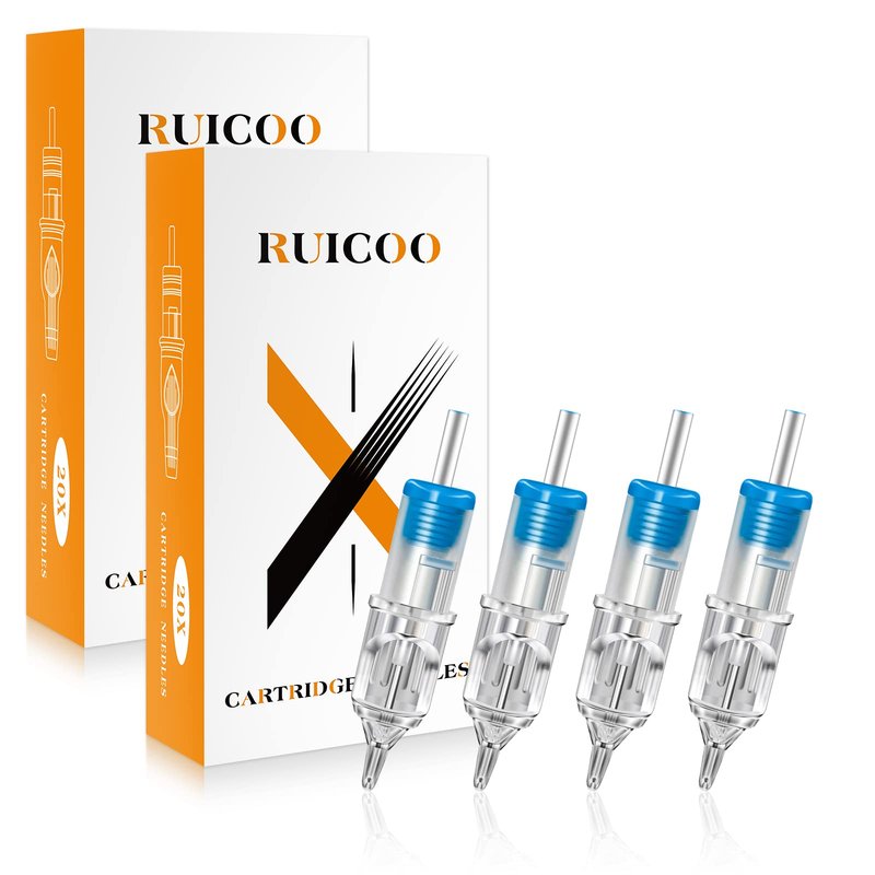 Tattoo Cartridge Needles - Ruicoo 100Pcs Mixed Tattoo Cartridge Needles Standard 5RL 7RL 9RL 5RS 7RS for Tattoo Artists and Tattoo Kit