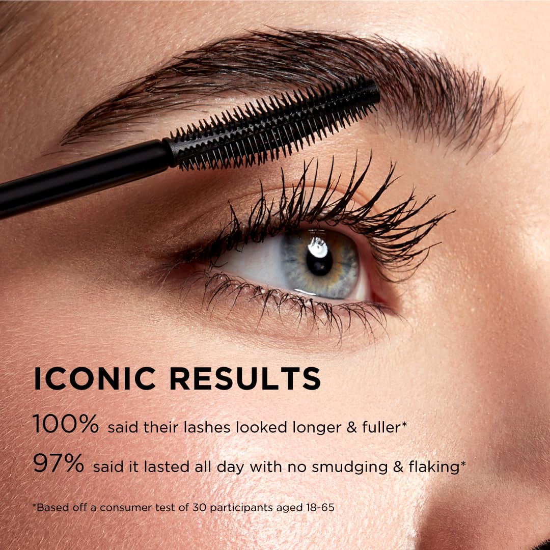 Sigma Beauty Lash Icon Lengthening & Volumizing Tubing Mascara (Black) — Smudge Resistant Mascara with Curved Wand, Lightweight Buildable Formula for Defined, Lifted Lashes and All Day Wear