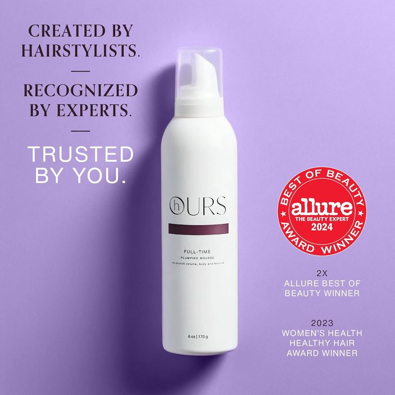 Plumping Mousse for Women - Professional Volumizing Foam for Long-Lasting Body & Bounce | 6 oz Sulfate-Free, Cruelty-Free