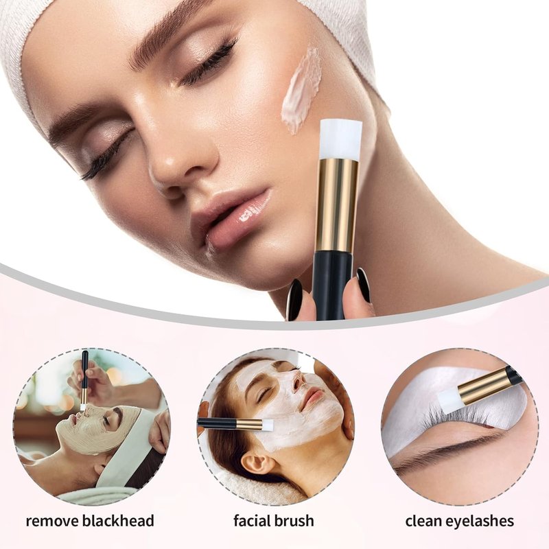 Lash Shampoo Bottle Brushes Set - 100 Pcs with Foam Pump Dispensers, Wands & Labels | Eyelash Extensions Aftercare (Black)