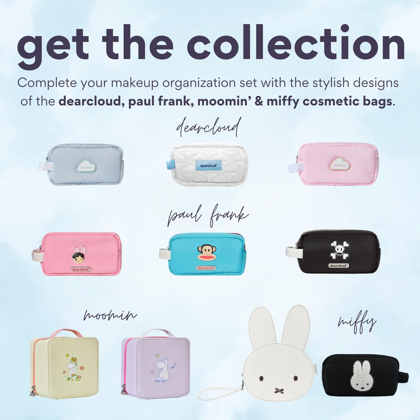 Paul Frank Cosmetics Bag – Lightweight Makeup Travel Bag (Bunny Girl)