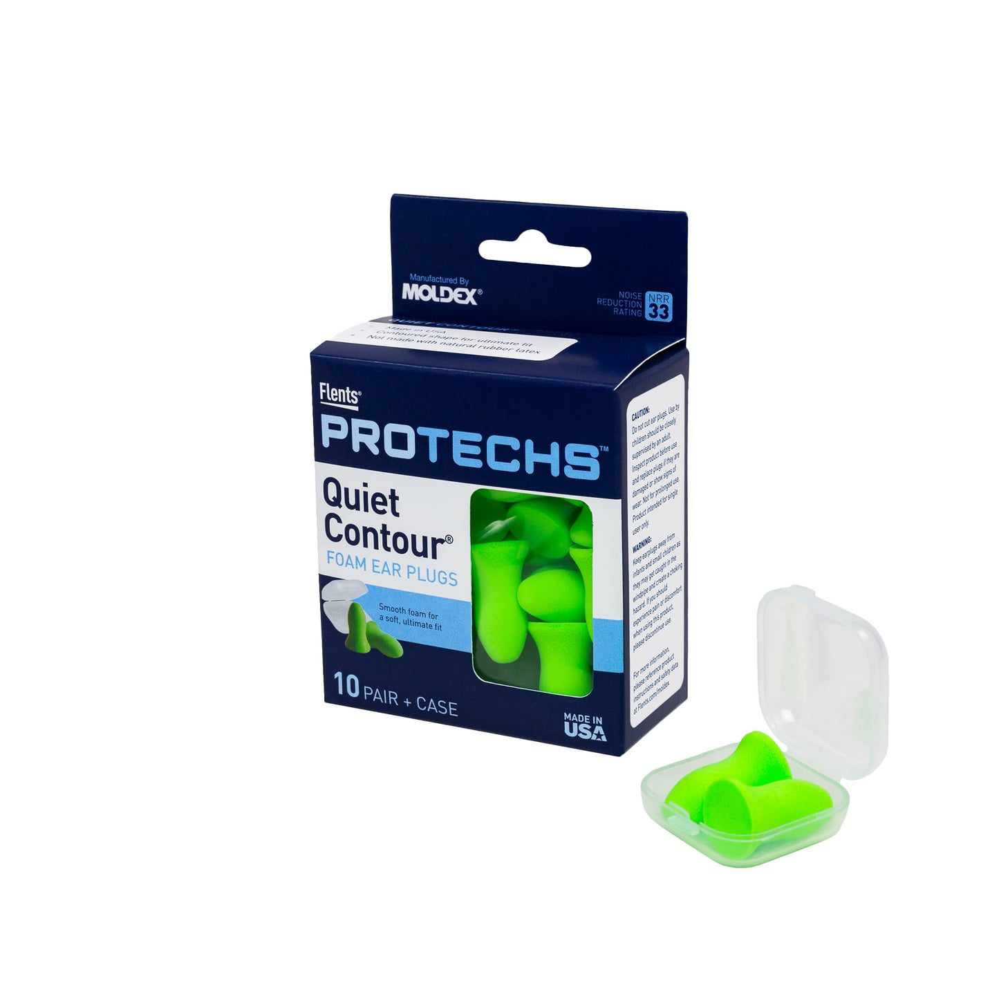Flents Foam Ear Plugs, for Sleeping, Snoring, Loud Noise, Traveling, Concerts, Construction, & Studying