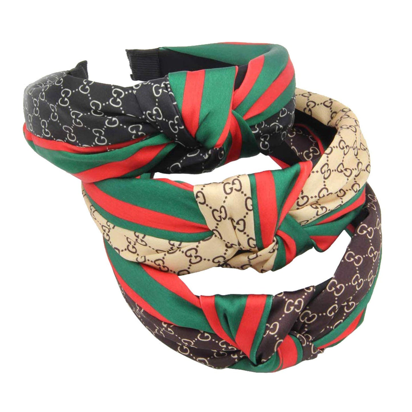 EZUY GNAY Classic pattern 3pcs headbands durable Very elastic Flexible and elastic headband for women gglv