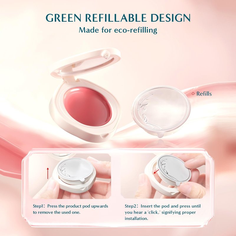 FLORASIS Dewy Touch Tinted Lip Balm Lip Mask Lip Balms for Dry Lips (04 Frosted Camellia, 1 Count)