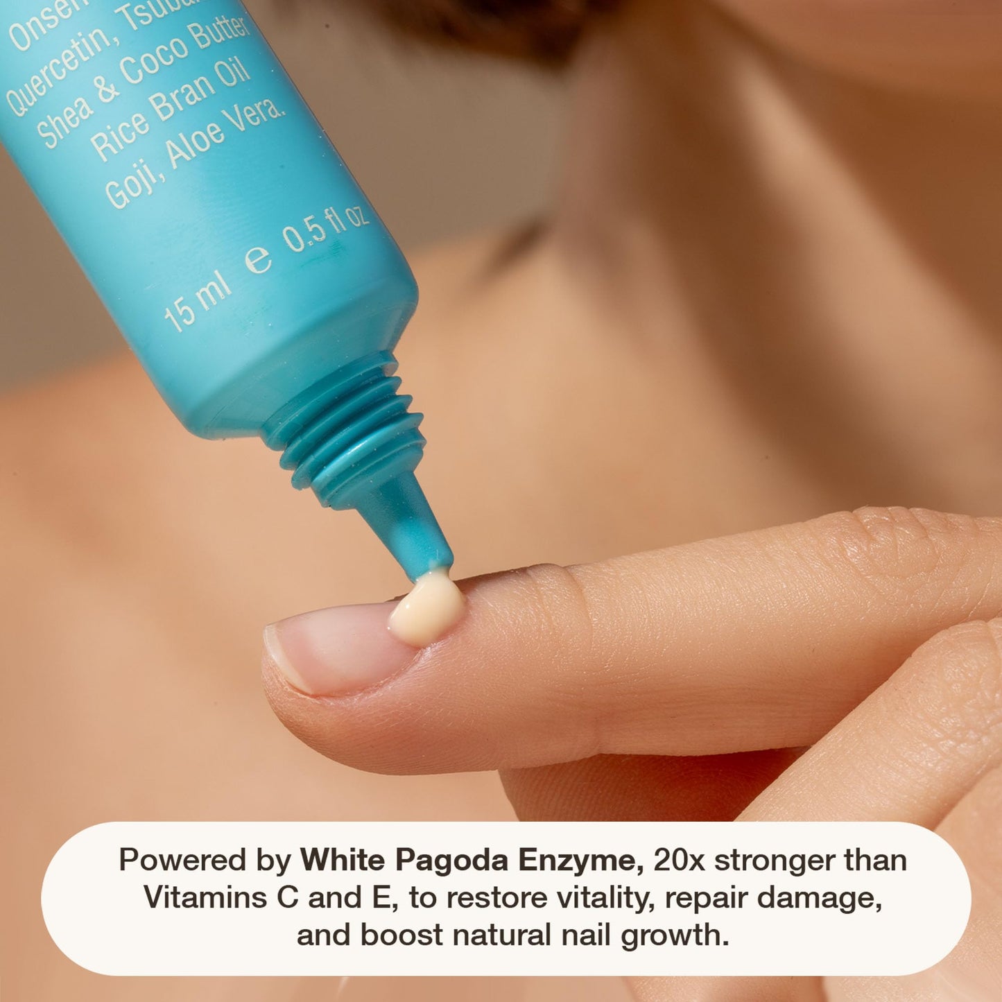 Onsen Nail & Cuticle Cream Treatment w/Japanese Tsubaki, Jojoba & Lavender Oil, Shea Butter – Strengthens Nails, Softens Cuticles - Daily Repair Care