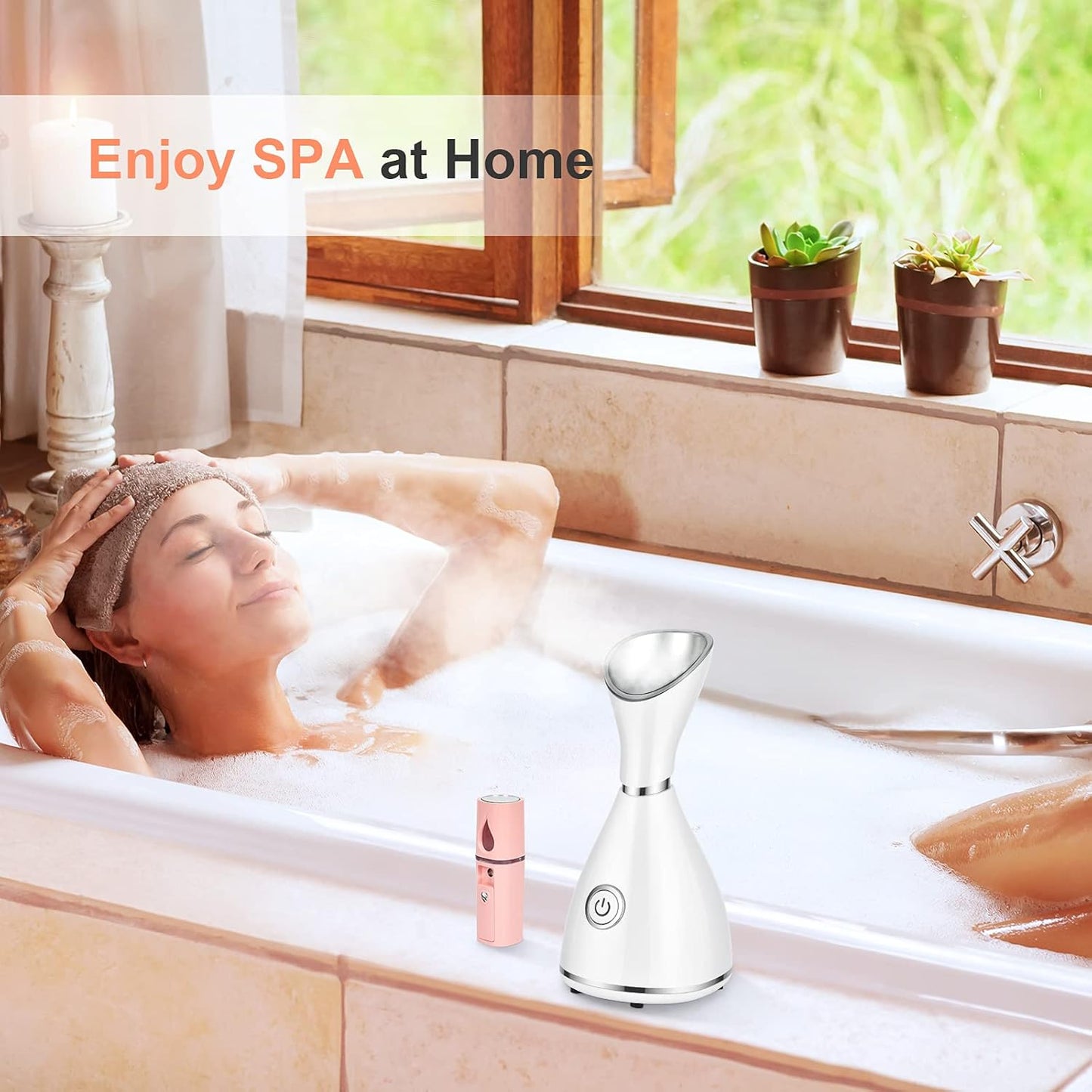 Facial Steamer for Deep Cleaning - Nano Mister Set for Sinuses | Home Spa & Skin Care