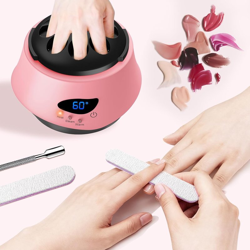 Electric Nail Polish Remover Machine - Upgraded Portable Automatic Gel Remover for Home & Salon Use