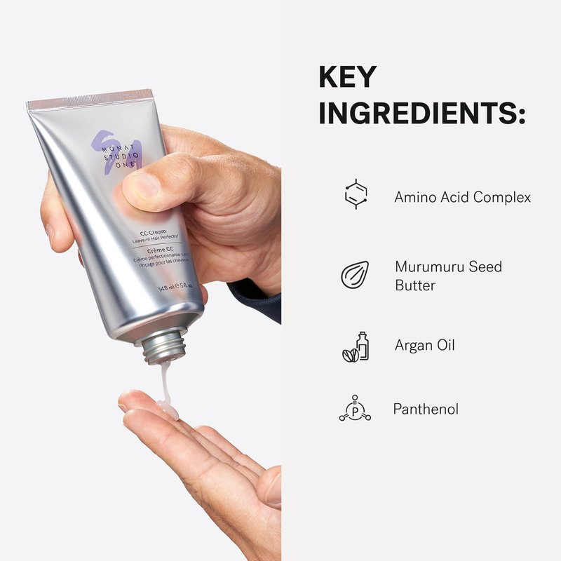 MONAT CC Cream for Hair – Multitasking Hair Treatment – Leave-In Hair Cream – Lightweight Hydrating Hair Care – Vitamin Infused Haircare – Daily Hair Moisturizer for All Types of Hair