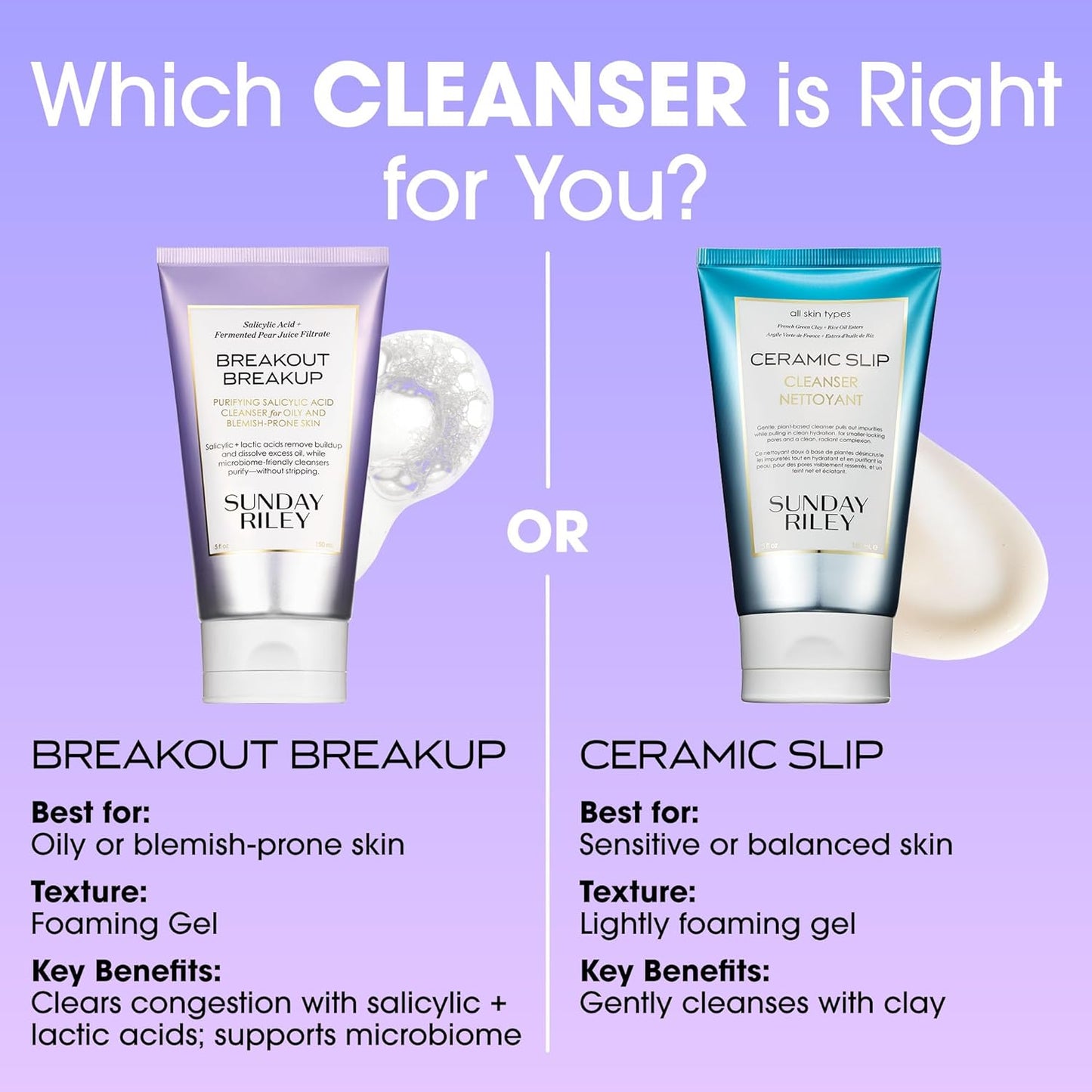 Sunday Riley Salicylic Acid Cleanser - Breakout Breakup for Blemish-Prone Skin | 5 oz