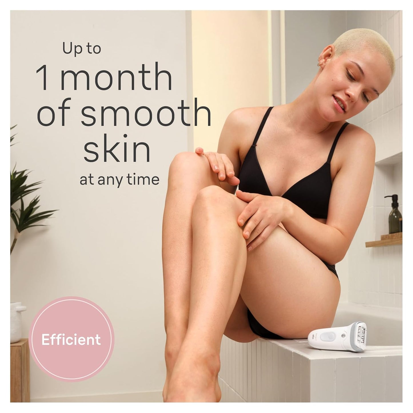 Braun Silk-épil 7 Epilator - Women's Hair Removal Device, Wet & Dry, Wide Head | Silver