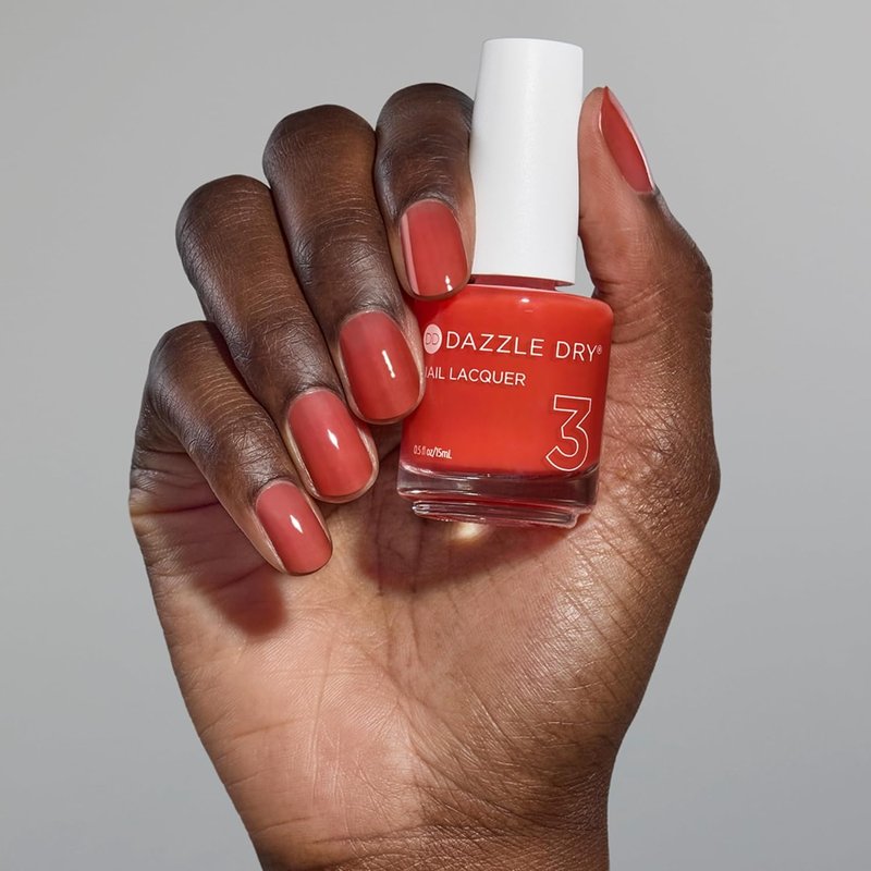 Dazzle Dry Nail Lacquer - Sweet & Juicy Sheer Poppy Orange | 0.5 fl oz Jelly Finish
