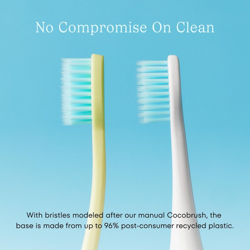 Electric Toothbrush Replacement Brush Heads by Cocolab, Compatible with Sonicare, Ultra Soft Bristles, Oral Care for Sensitive Gums, 1 Year Supply, 3 Pack Refills