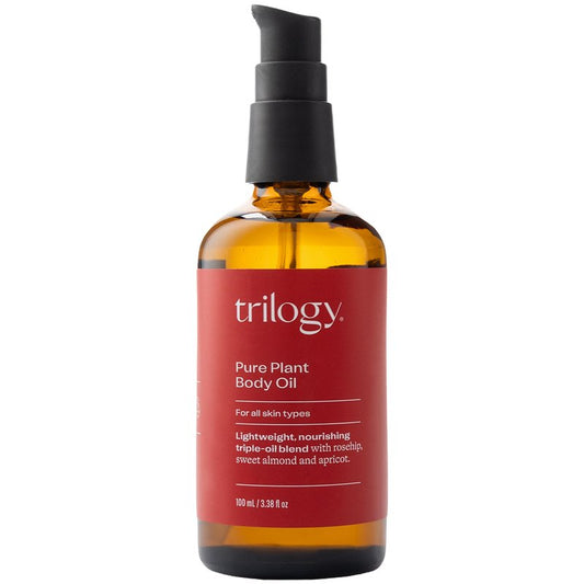 Trilogy Pure Plant Body Oil, Nourishing Rosehip Blend for Smooth Skin, 3.38 fl oz