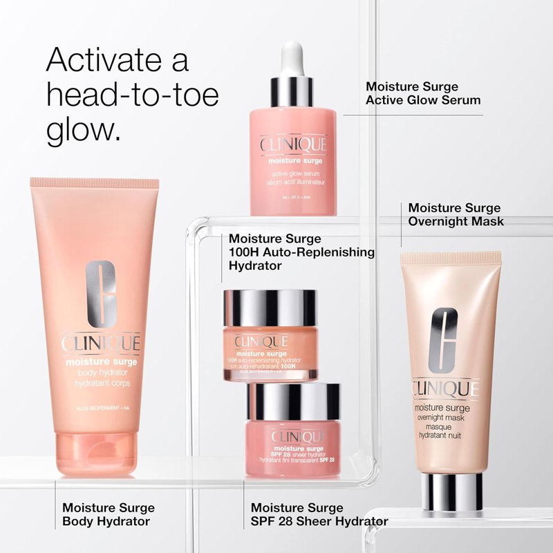 Clinique Moisture Surge 100H Hydrator - Oil-Free Face Moisturizer with Hyaluronic Acid & Vitamins | All Skin Types