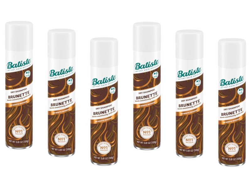 Batiste Dry Shampoo for Medium Brunette - Refreshing Hair Cleanser | 6.73 oz (199ml) - 6 Pack