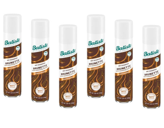 Batiste Dry Shampoo for Medium Brunette - Refreshing Hair Cleanser | 6.73 oz (199ml) - 6 Pack