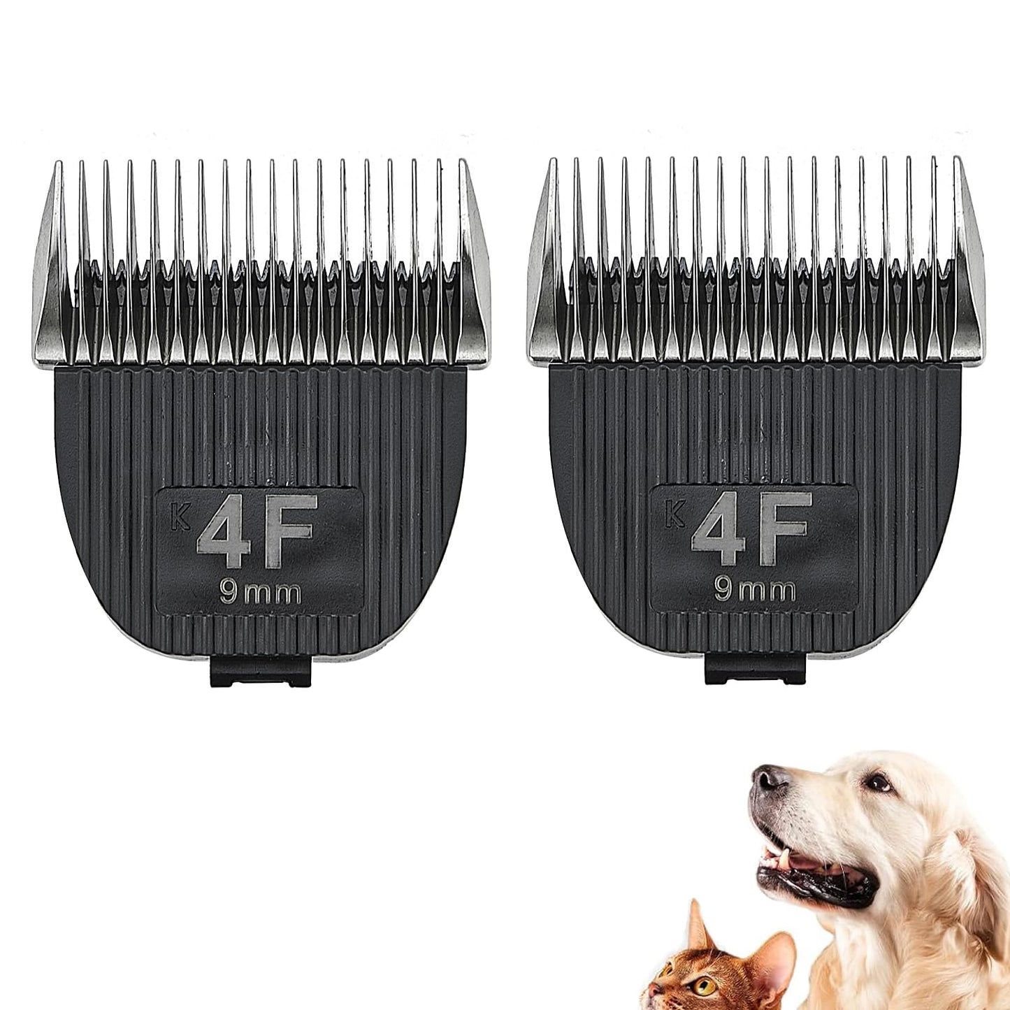 Ruzros Flash Clipper Professional Detachable Replacement Blades，Compatible with Kenchii Flash Clipper Blade, Black (7 FC (2 Pack))
