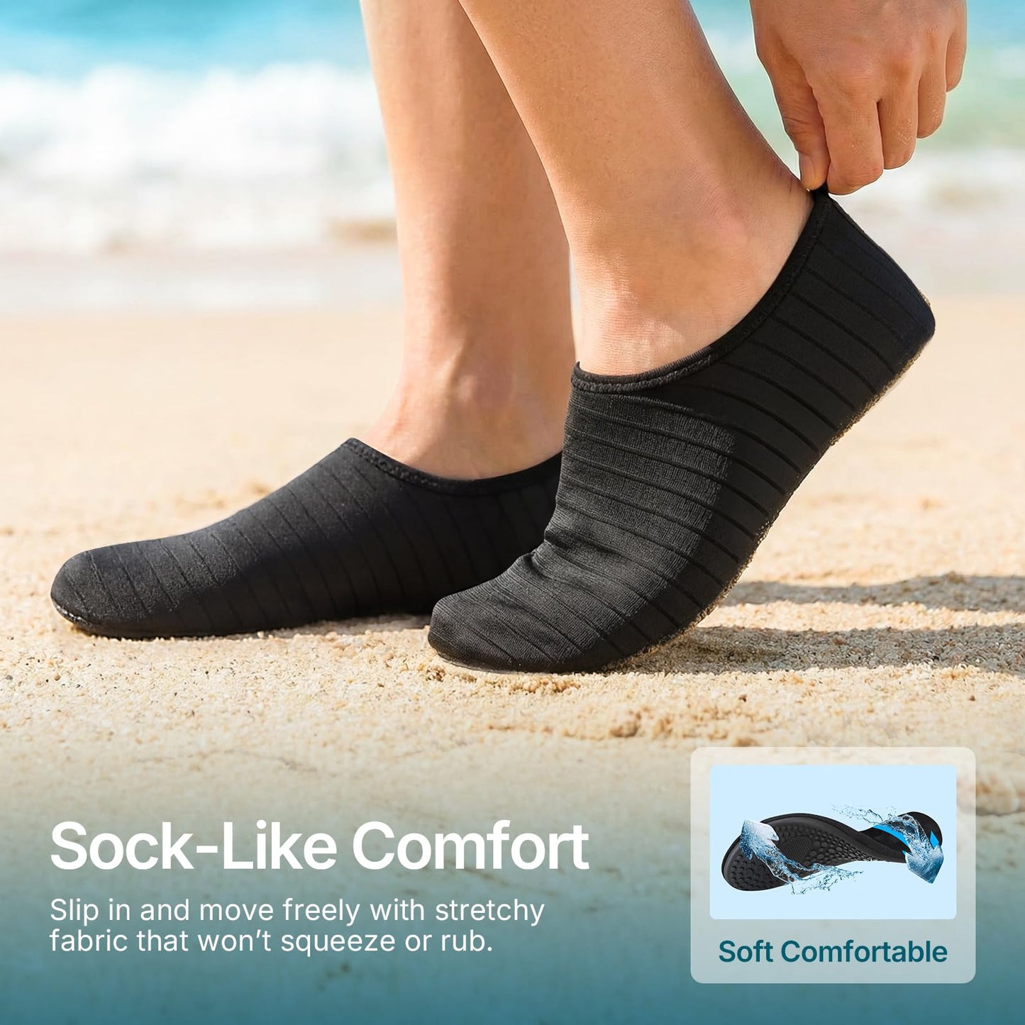 Water Shoes for Women Men Vacation Essentials Travel Beach Fashion Wear