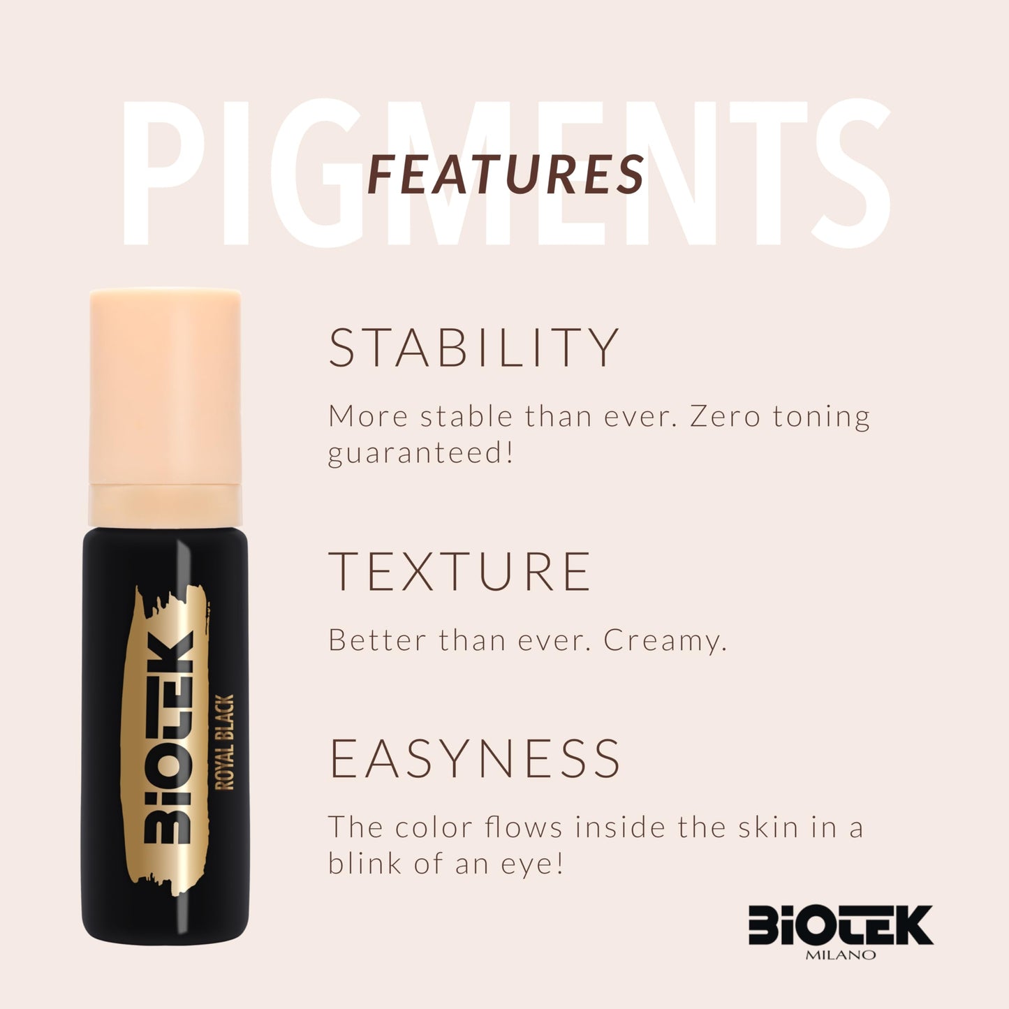 Eyes Pigment for Permanent Makeup - Intense Black Color for Eyes and Eyeliner - Made in Italy - Royal Black 0,61 fl.oz.