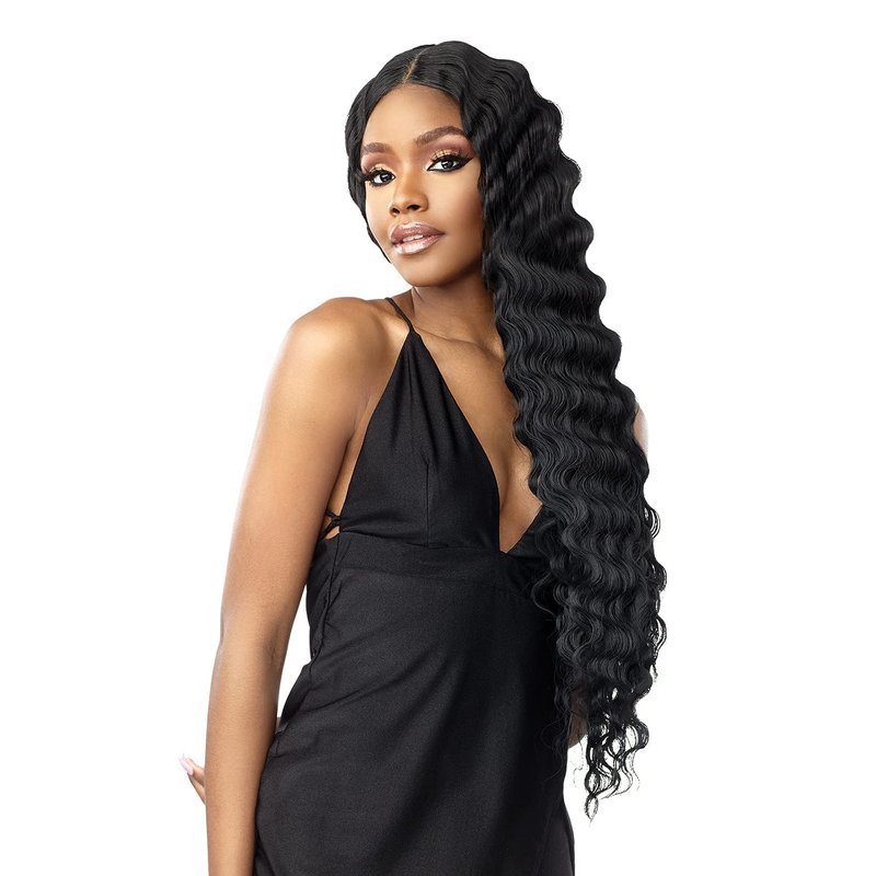 Sensationnel Vice Lace Front Wigs - Unit 6 5 Inch Deep Part Synthetic Preplucked Hairline (BALAYAGECARAMEL)