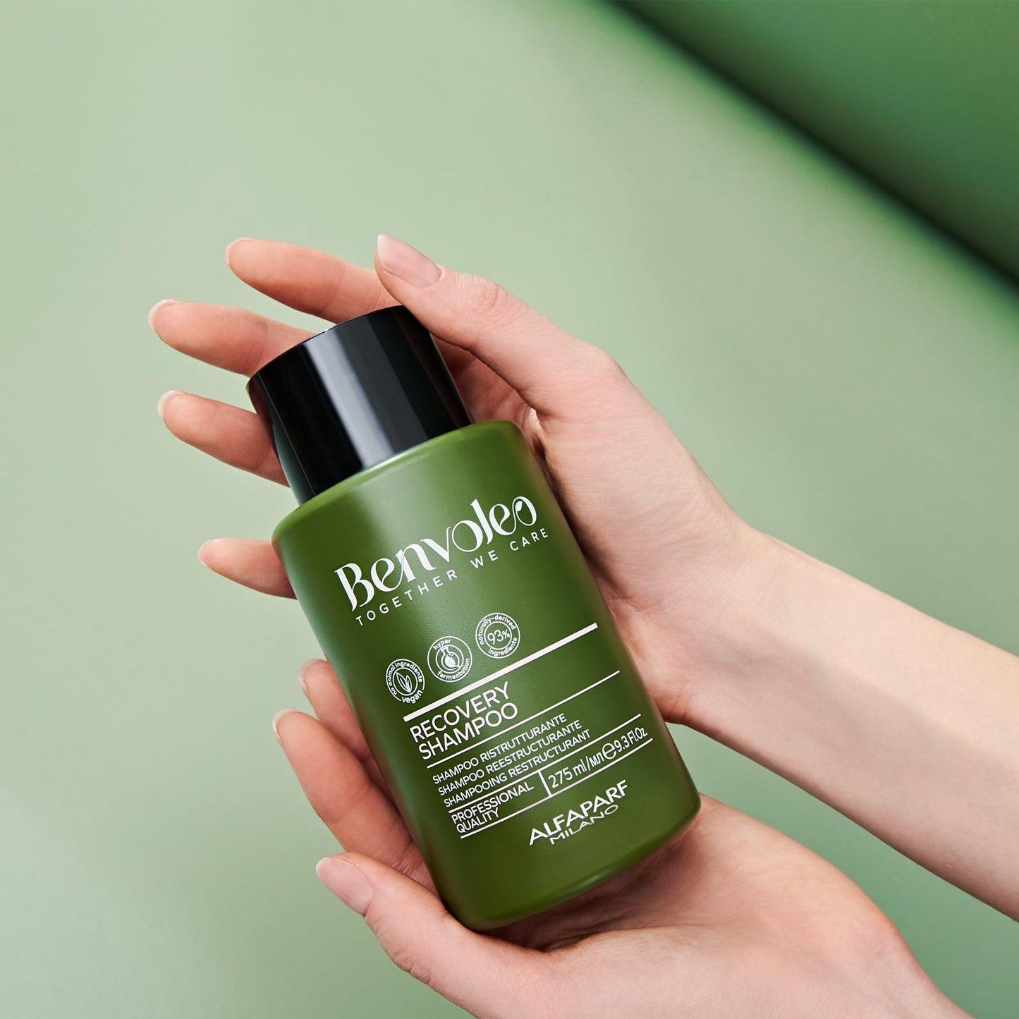 ALFAPARF MILANO Benvoleo Recovery Shampoo for Damaged Hair - Clean, Vegan, Sustainable Hair Care - Sulfate Free Shampoo - Repairs, Reconstructs, Protects - Natural Ingredients - 9.3 FL. Oz.