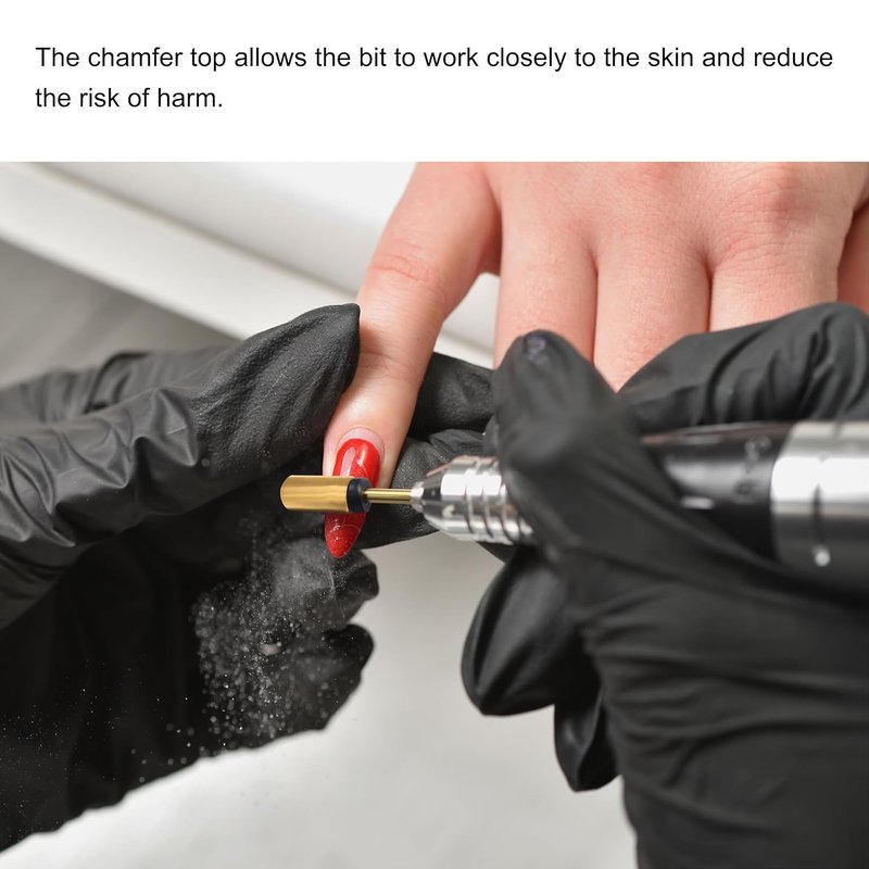 Miracle Nail Drill Bits - Large Barrel Chamfer Shape Head | 3/32" Coarse for Electric Drills