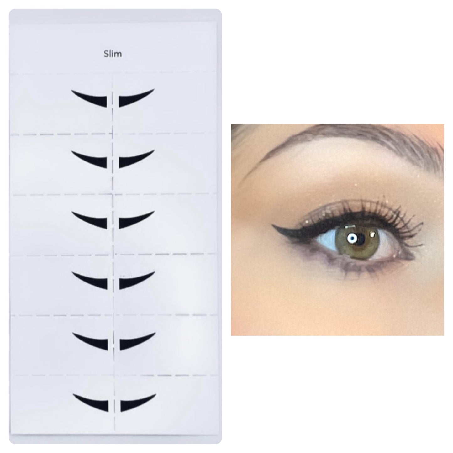 Nahrin Beauty Eye Liner wings, Long lasting Eye Liner Wings, Black Color, Semi-Matte Finish, 24 pairs