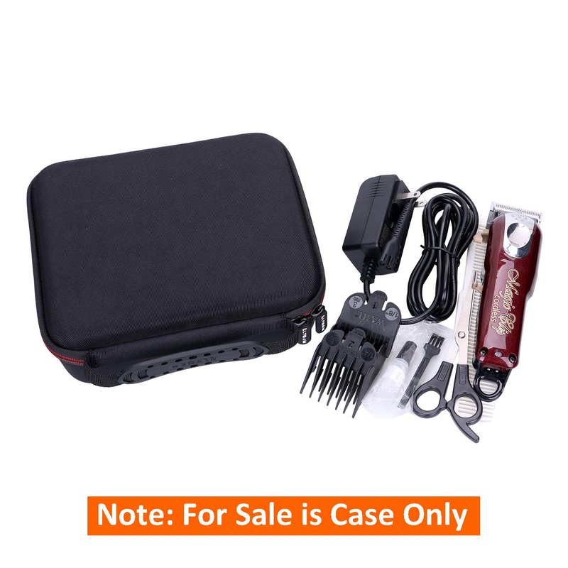 LTGEM EVA Hard Storage Case for Wahl Professional 5-Star Cordless Magic Clip Clippers #8148#8451#8545#8509 - Carrying Organizer Bag