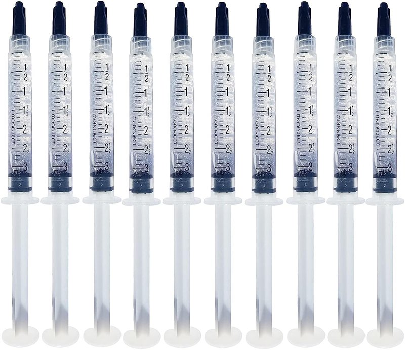 Teeth Whitening Gel Refills - 35% Bright White Smile Formula | 10 Pack, No Sensitivity, Compatible with LED Light & Trays (10 x 3ML)