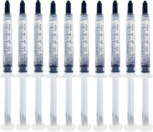 Teeth Whitening Gel Refills - 35% Bright White Smile Formula | 10 Pack, No Sensitivity, Compatible with LED Light & Trays (10 x 3ML)
