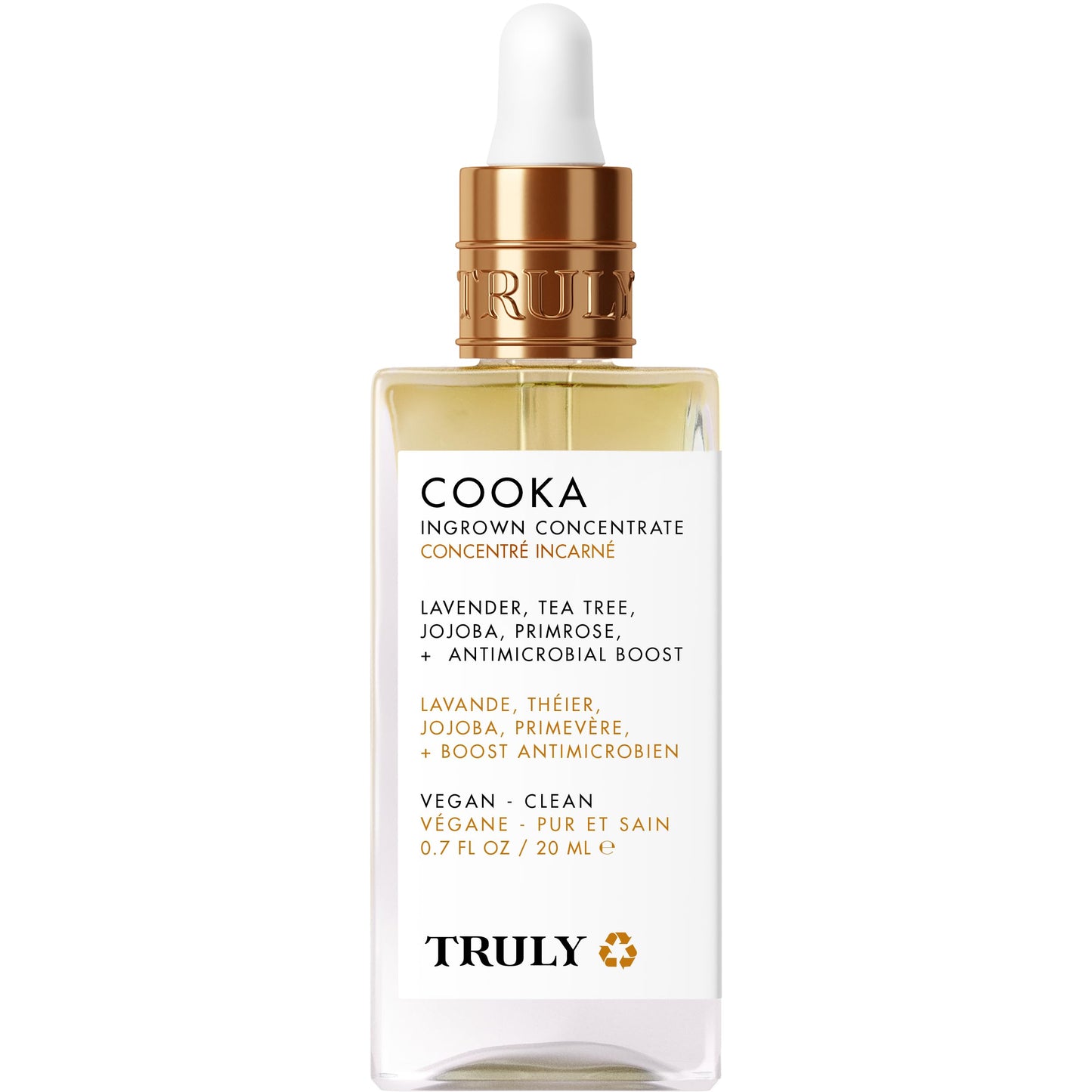 Truly Beauty Cooka Concentrate | Ingrown Hair & Redness Relief Serum | Hydrating Jojoba, Lavender & Tea Tree Oil | Helps Soothes Sensitive Skin