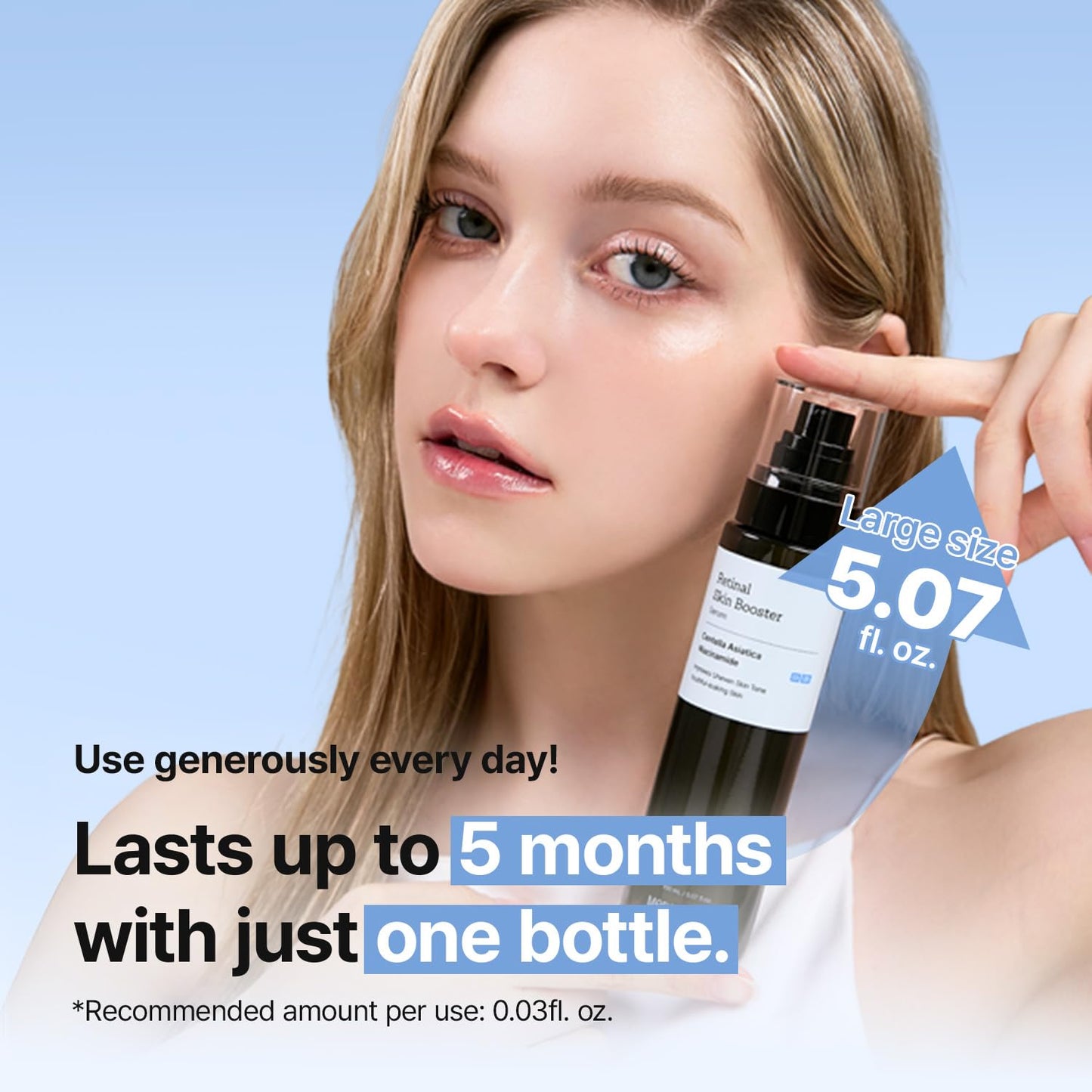 MEDITHERAPY Retinal Skin Booster Serum | Retinaldehyde, Niacinamide Anti-Aging Serum - K-Beauty Facial Serum for Fine Lines, Firming & Radiance | Hydrating Face Serum All Skin Types, 5.07 fl oz