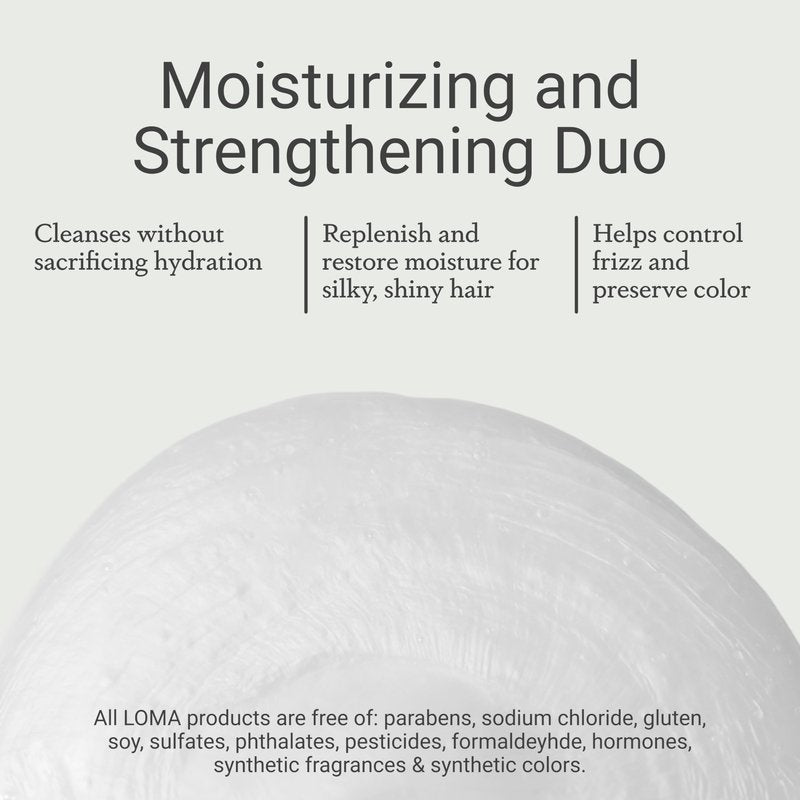Loma Hair Care Moisturizing Shampoo & Treatment Duo, 12 Fl Oz each