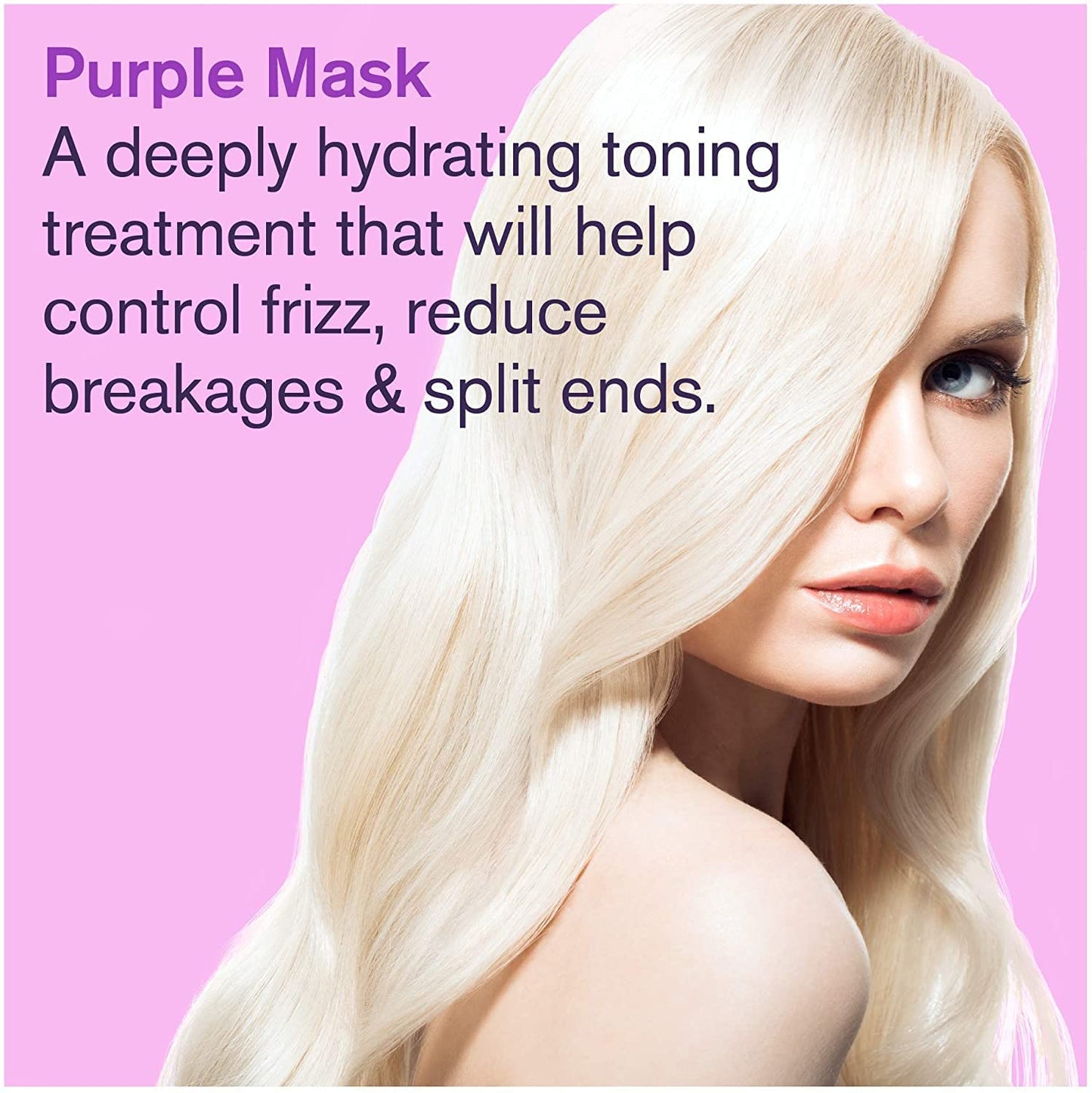 BOLD UNIQ Purple Hair Mask For Blonde, Platinum, Bleached, Silver, Gray, Ash & Brassy Hair & BoldPlex 4 Bond Strengthening Protein Shampoo Bundle - Remove Yellow Tones and Condition Dry, Damaged Hair