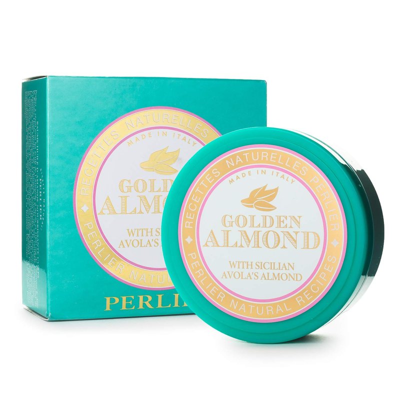 Perlier – Golden Almond Nourishing Body Balm, 6 oz, Multi-Active Balm-Oil with Avola Almond & 1000 mg Vitamin E, Deeply Nourishing, Revitalizing & Youth-Restoring Body Treatment
