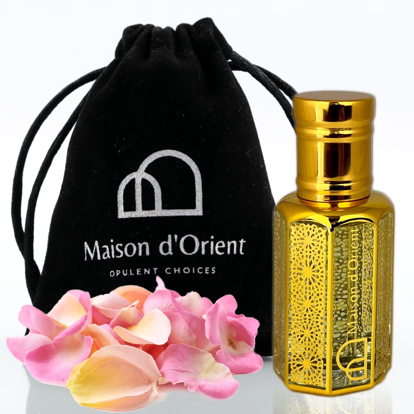 Flame Petals Perfume Oil 12 mL – Bold Floral Spicy with Orange Blossom Jasmine and Vanilla. Alcohol Free Long Lasting Oil, Compliment Magnet