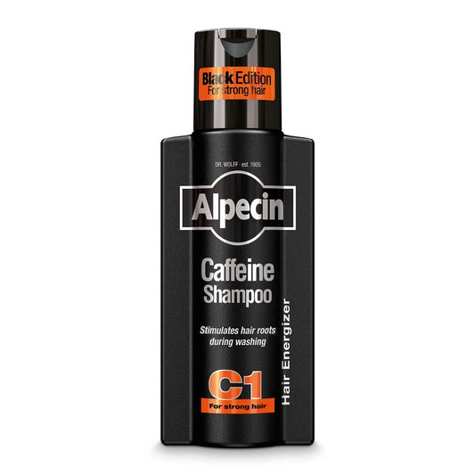 Alpecin Caffeine Shampoo C1 Black Edition with Bold Fragrance 8.45 oz I Hair Performance Enhancer Promotes Natural Hair Growth and Thickness I Energizes Scalp